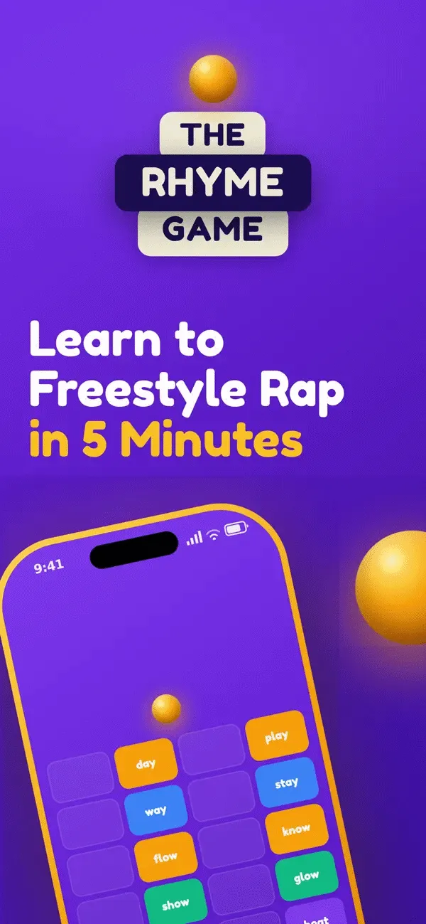 The Rhyme Game — learn to freestyle rap in 5 minutes.